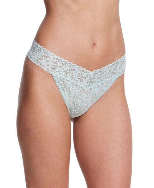 Signature Lace Original Rise Thong Underwear