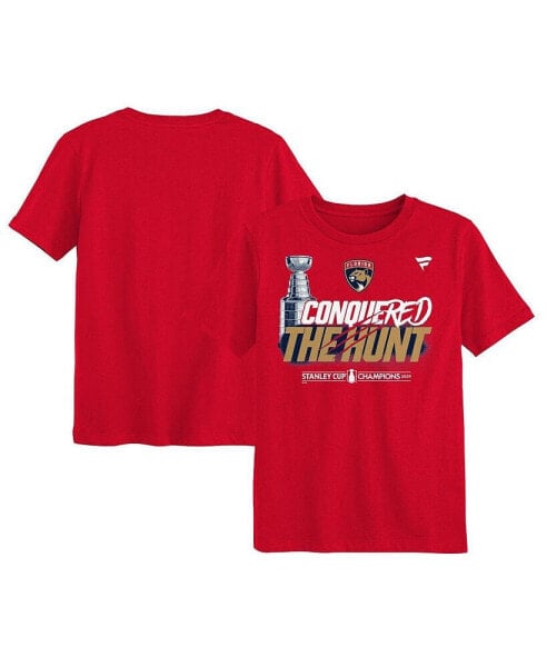 Preschool Red Florida Panthers 2024 Stanley Cup Champions Parade Celebration T-Shirt