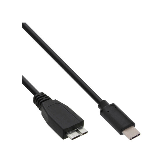 InLine USB 3.2 Gen.1x2 Cable - USB-C male / Micro-B male - black - 0.5m