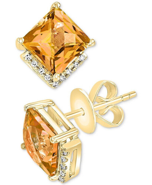 Серьги LALI Jewels Amethyst & Diamond Stud