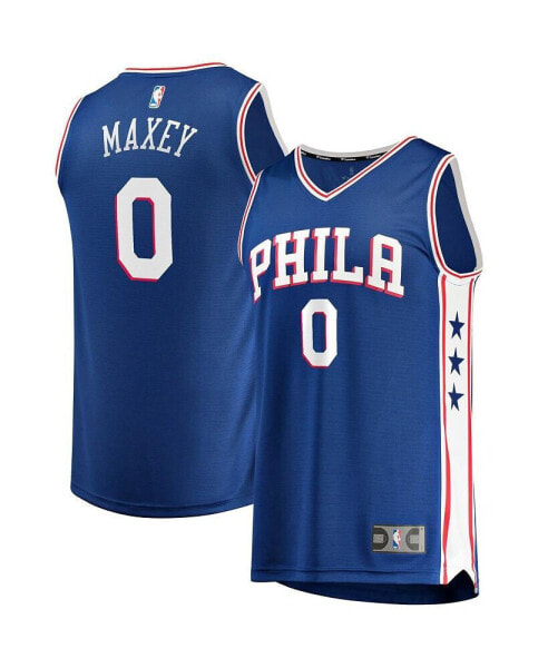Men's Tyrese Maxey Royal Philadelphia 76ers Fast Break Replica Jersey - Icon Edition