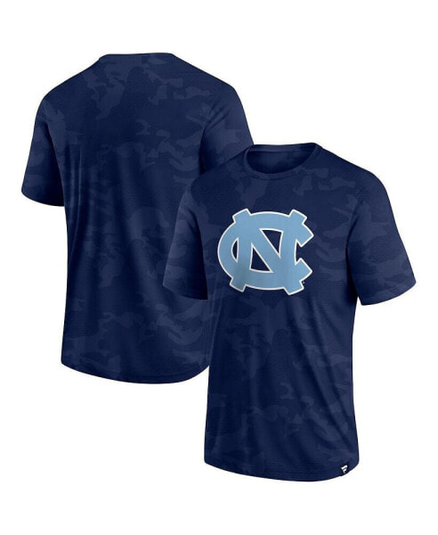 Men's Navy North Carolina Tar Heels Camo Logo T-shirt