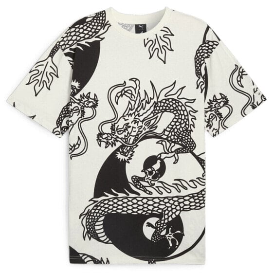 Футболка PUMA Мужская Year Of The Dragon All Over Print White