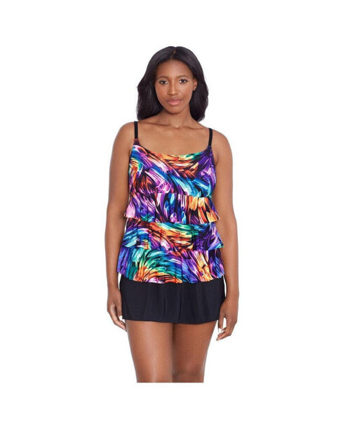 Women's Ruffle Faux Skirtini Swimsuit