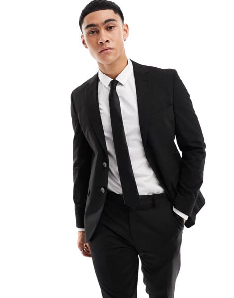 Selected Homme slim blazer in black