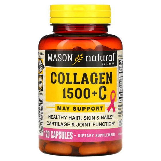 БАД Mason Natural Коллаген 1,500 + Витамин C 120 капсул