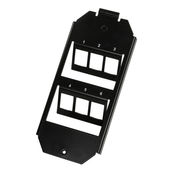 LogiLink NK4060 - Black - SPCC - Glossy - Conventional - Any brand - Keystone module