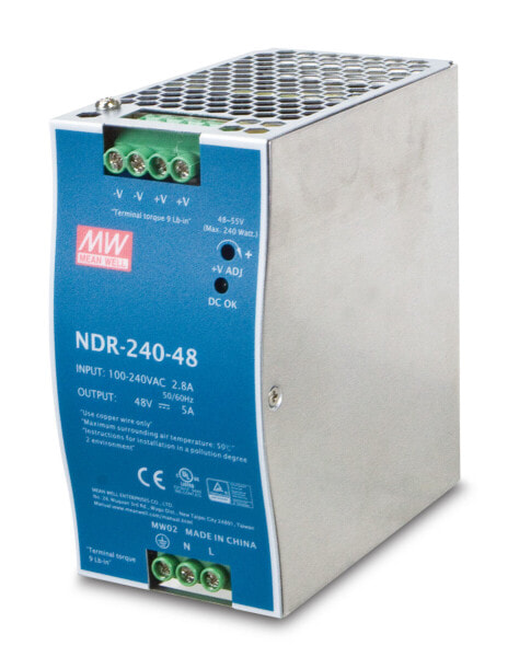 Planet PWR-240-48 - 240 W - 100-240 V - 50 - 60 Hz - 2.5 A - Active - Over voltage - Overheating - Overload - Short circuit