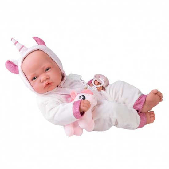 MUÑECAS ANTONIO JUAN Newborn Unicorn Costume Doll