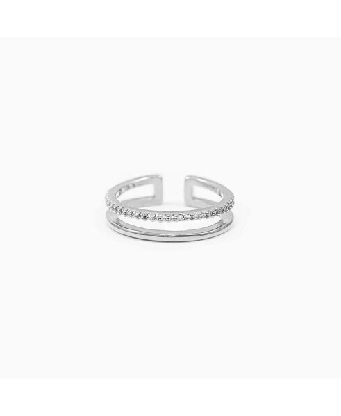 Grace Double Band Adjustable Ring