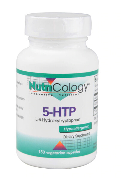 Nutriсology 5-HTP Гипоаллергенный комплекс на основе аминокислоты L-5-гидрокситриптофана 50 мг 150 вегетарианских капсулы