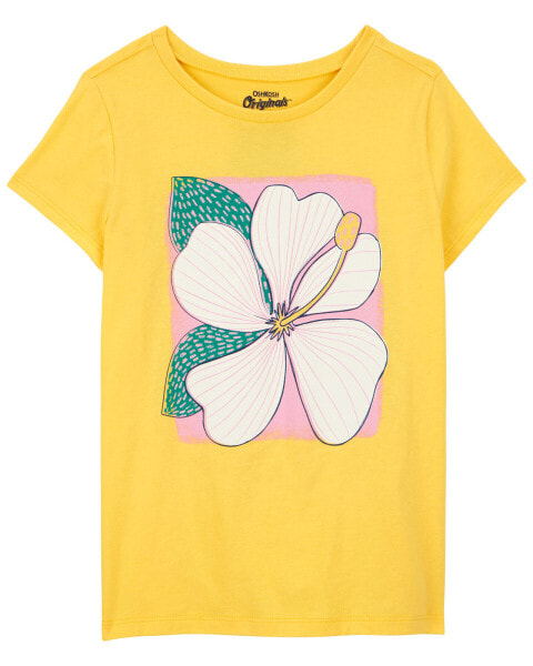 Kid Flower Graphic Tee M