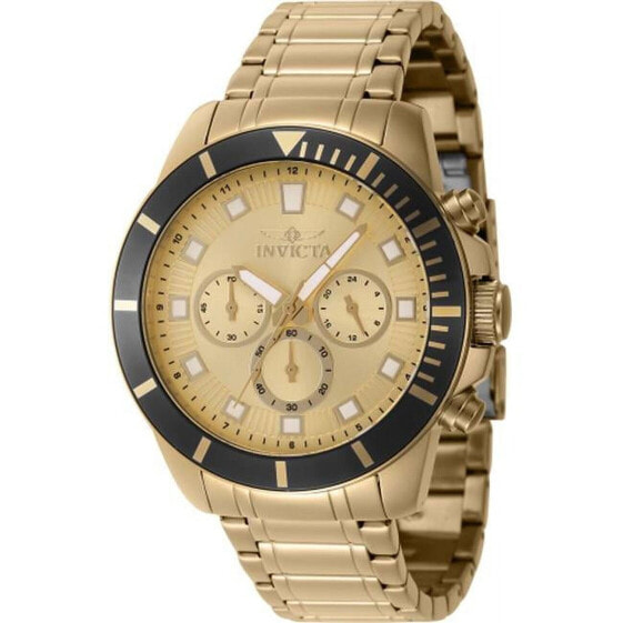 Invicta 46045 Pro Diver Quartz Chronograph Gold Dial Men Watch