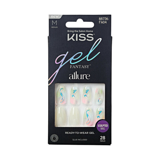 Gel nails Gel Fantasy Allure - Band of Color 28 pcs