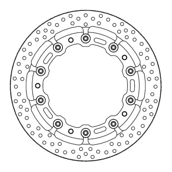 MOTO-MASTER Halo Pro Race 117058 floating front Brake Disc