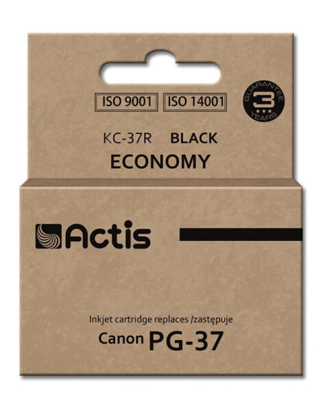 Actis KC-37R ink (replacement for Canon PG-37; Standard; 12 ml; black) - Standard Yield - Pigment-based ink - 12 ml - 1 pc(s) - Single pack