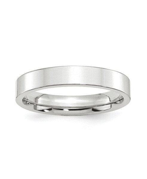 Platinum Polished Flat Wedding Band Ring