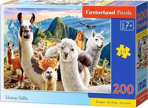 Castorland Puzzle 200 Llamas Selfie CASTOR