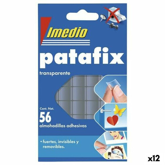 Двусторонние прозрачные наклейки Imedio Patafix (12 штук)