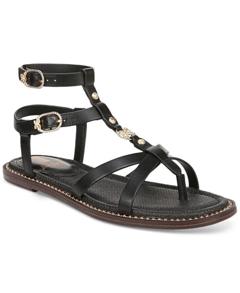 Tayla Embellished Strappy Gladiator Flat Sandals