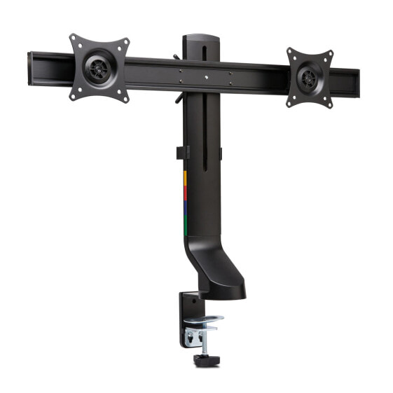 Kensington SmartFit® Space-Saving Dual Monitor Arm - Clamp/Bolt-through - 8 kg - 68.6 cm (27") - Height adjustment - Black
