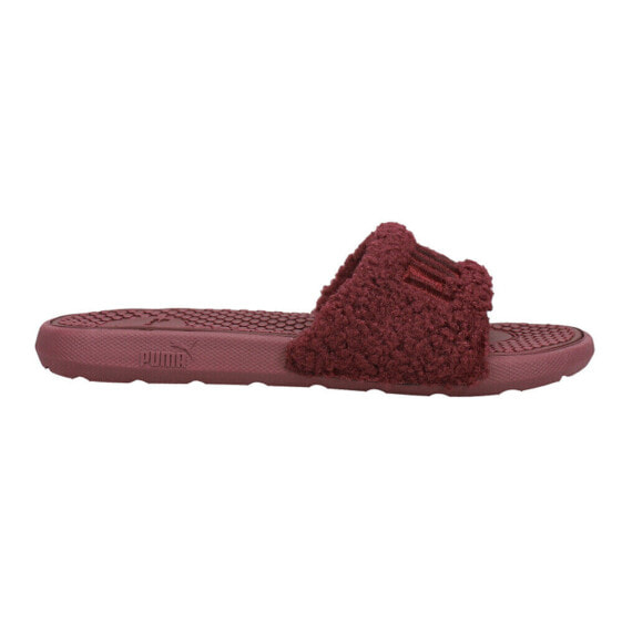 Puma Cool Cat Sherpa Bx Slide Womens Red Casual Sandals 383454-03