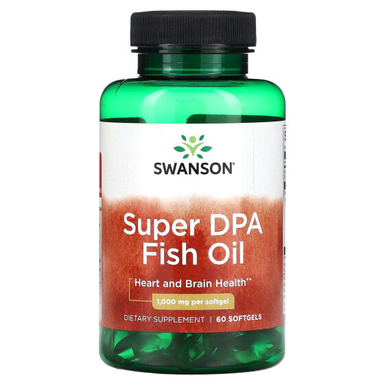 Swanson, Рыбий жир Super DPA, 1000 мг, 60 мягких таблеток