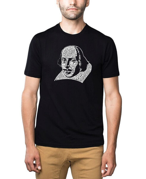 Men's Premium Word Art T-Shirt - Shakespeare