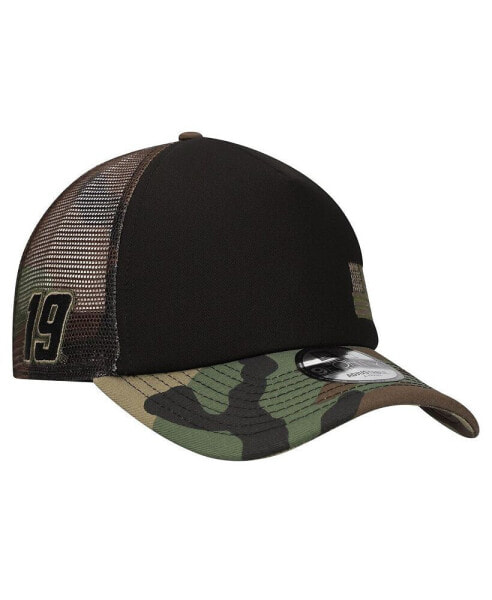 Men's Black/Camo Martin Truex Jr Trucker 9FORTY Adjustable Hat