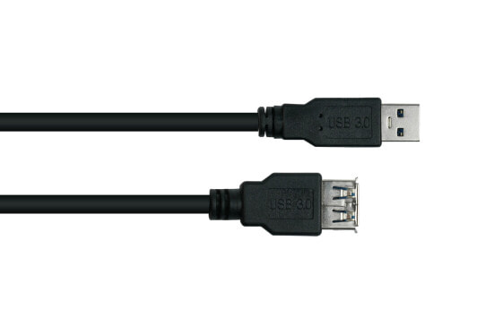 Good Connections UK30P-ASA-010S - 1 m - USB A - USB A - USB 3.2 Gen 1 (3.1 Gen 1) - 5000 Mbit/s - Black