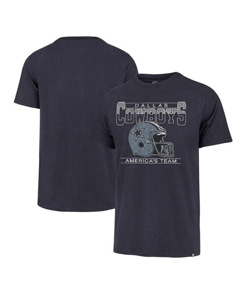 Men's Navy Distressed Dallas Cowboys Big and Tall Time Lock Franklin T-shirt
