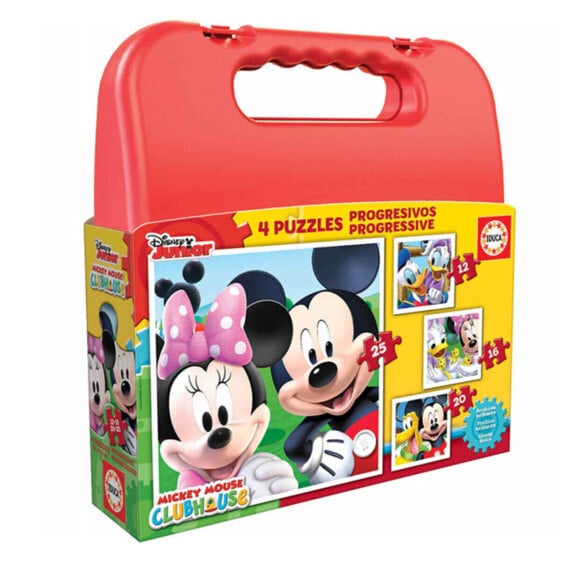 Пазл Disney Mickey Mouse Progressive Educa 16505 (12-16-20-25 шт.) для детей от 3 лет Educa