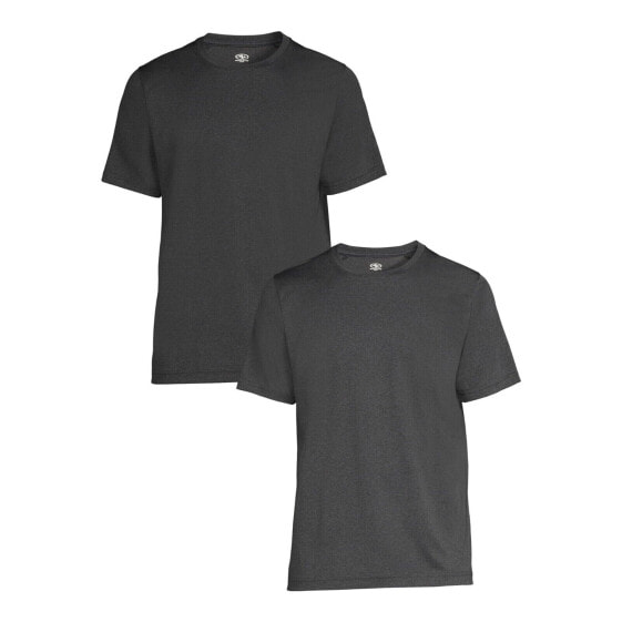 2PK Athletic Works Jersey T-Shirt Men's M Grey Heather Polyester Shortsleeve