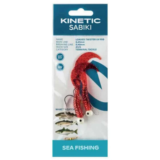 KINETIC Sabiki Loaded Twister UV sabiki rig