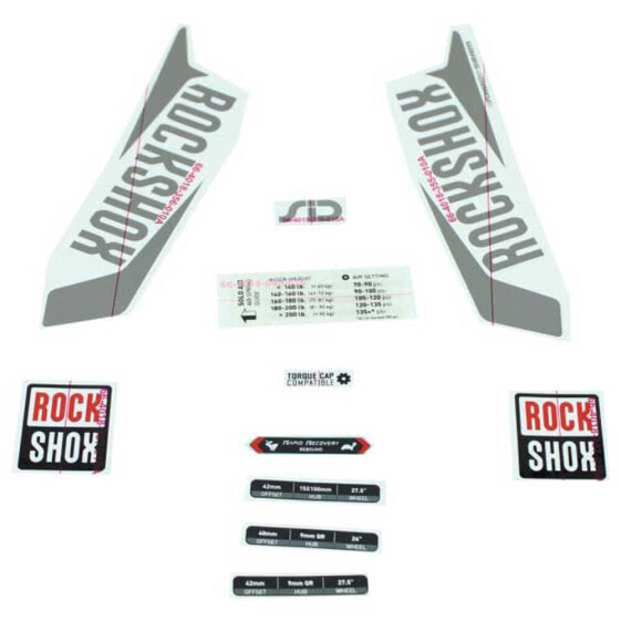 ROCKSHOX Decal Adhesives SID Kit 2017
