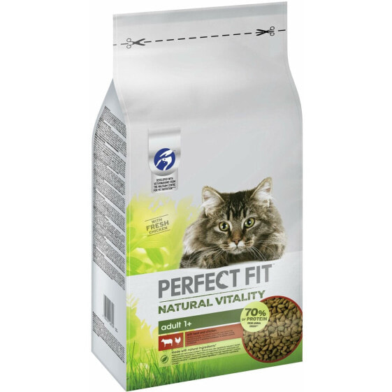 Корм для кошек сухой Perfect Fit Natural Vitality Говядина 6 кг