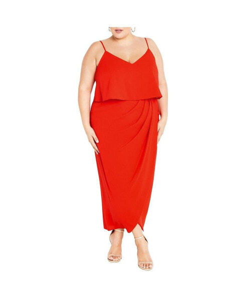 Plus Size Overlay Dress