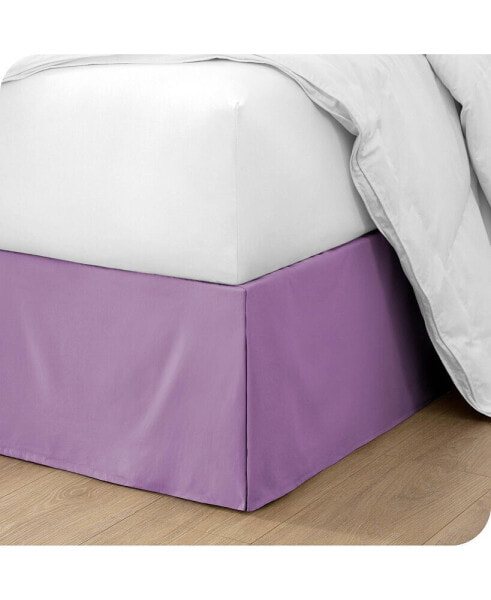 Плиссированный текстильный изделие Bare Home для кровати 15" Queen