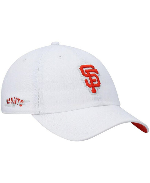 Men's White San Francisco Giants Area Code City Connect Clean Up Adjustable Hat