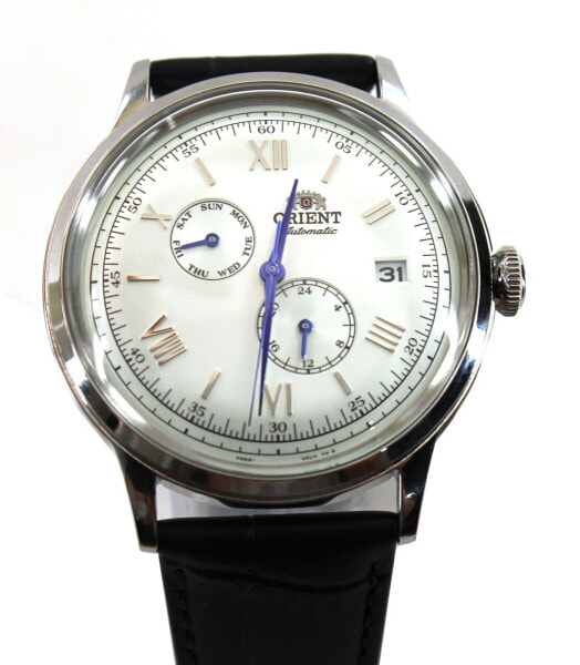 Orient Men Bambino Version 8 GMT Automatic White Dial Watch - RA-AK0701S30B NEW