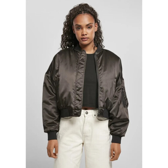 URBAN CLASSICS Oversized Satin jacket