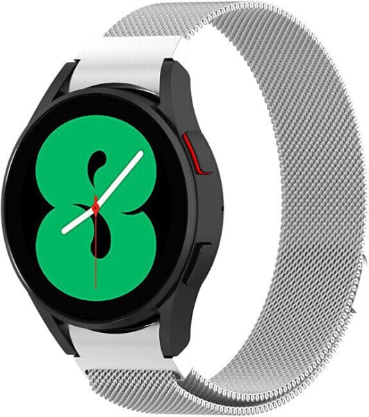 Ремешок 4wrist for Samsung Galaxy Watch 6/5/4 - Silver