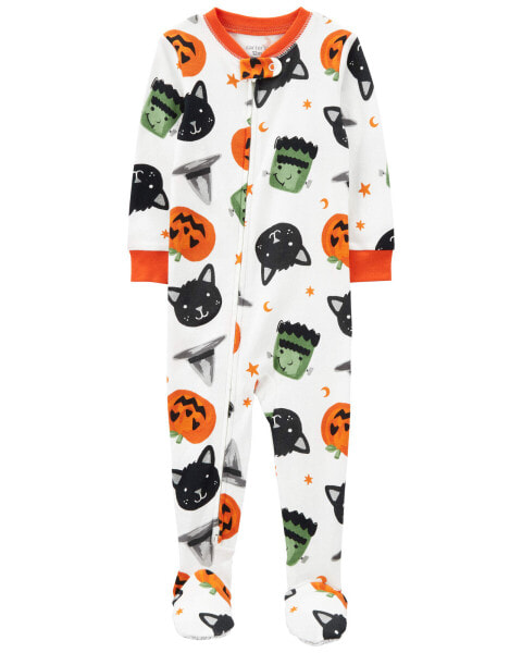 Baby 1-Piece Halloween 100% Snug Fit Cotton Footie Pajamas 12M