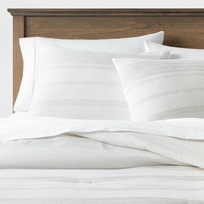 Cotton Woven Stripe Comforter & Sham Set - Threshold