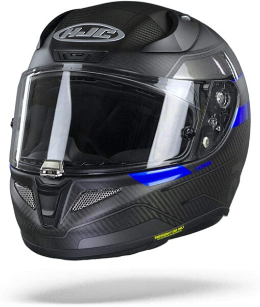Мотошлем HJC Helmets Rpha 11 Carbon L, Цвет товара: schwarz/blau 