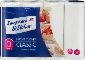 Küchentücher Classic 3-lagig (4x64 Blatt), 4 St