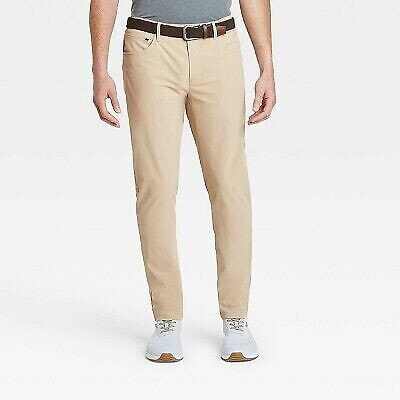 Men's Golf Slim Pants - All in Motion Khaki 30x32