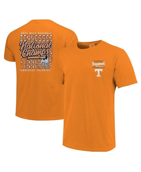 Women's Tennessee Orange Tennessee Volunteers 2024 NCAA Men's Baseball College World Series Champions Comfort Colors Stack T-Shirt