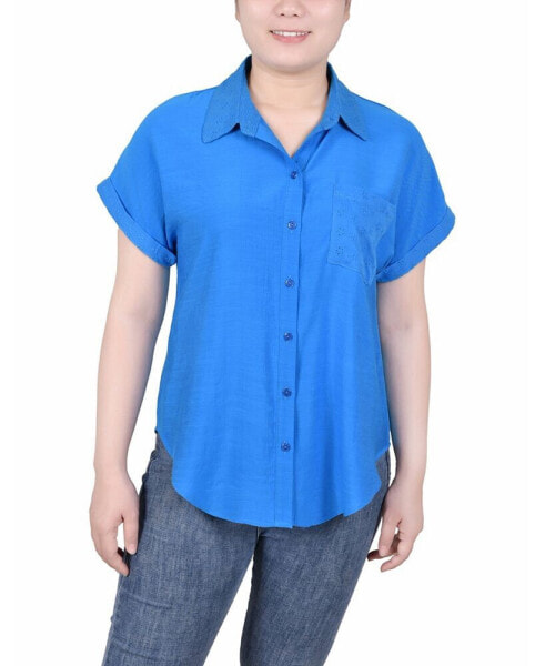 Women's Short Extended Sleeve Blouse