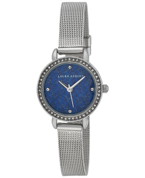 Women's Gemstone Silver-Tone Alloy Bracelet Watch 26mm